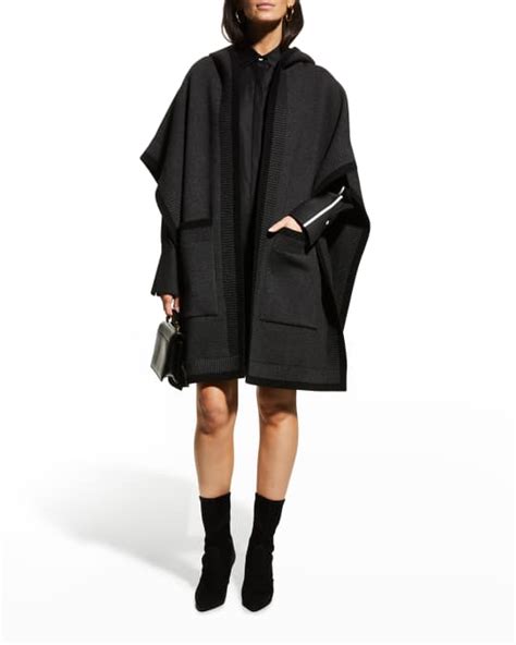 burberry carla hooded knit cape|Burberry Carla Logo Cashmere.